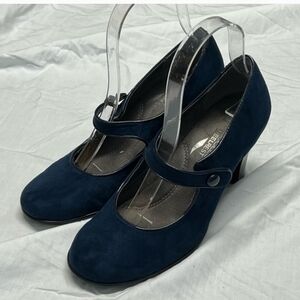 AEROSOLES Navy Blue Mary Jane Heels - 6.5 - Like New